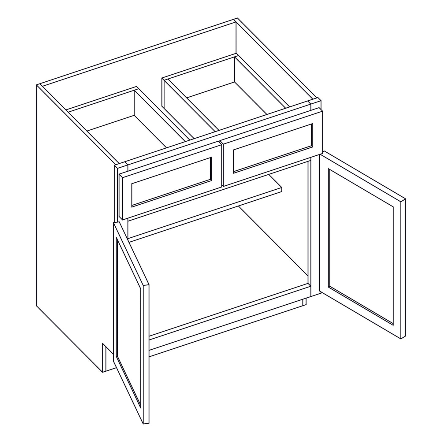 Base Cabinet - Double Door - 39 inch - B39