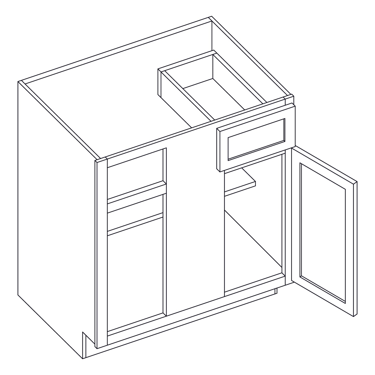 Base Cabinet - 48 inch Blind Base Cabinet - BB48