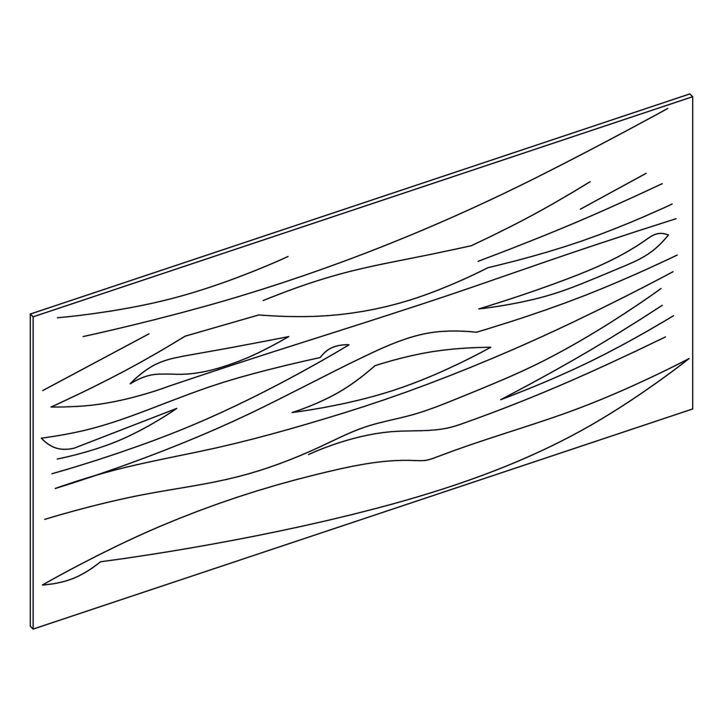 Back Panel - Long Grain - 48 in x 96 in - BPLG4896 | SG