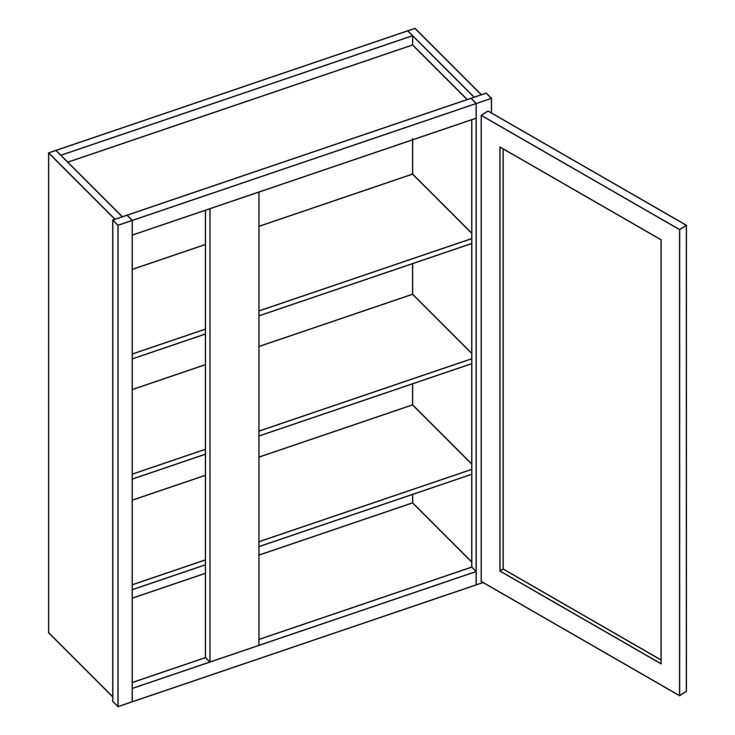 Wall Cabinet - Blind Wall Cabinet - 36x42 inch - BW3642 | SG