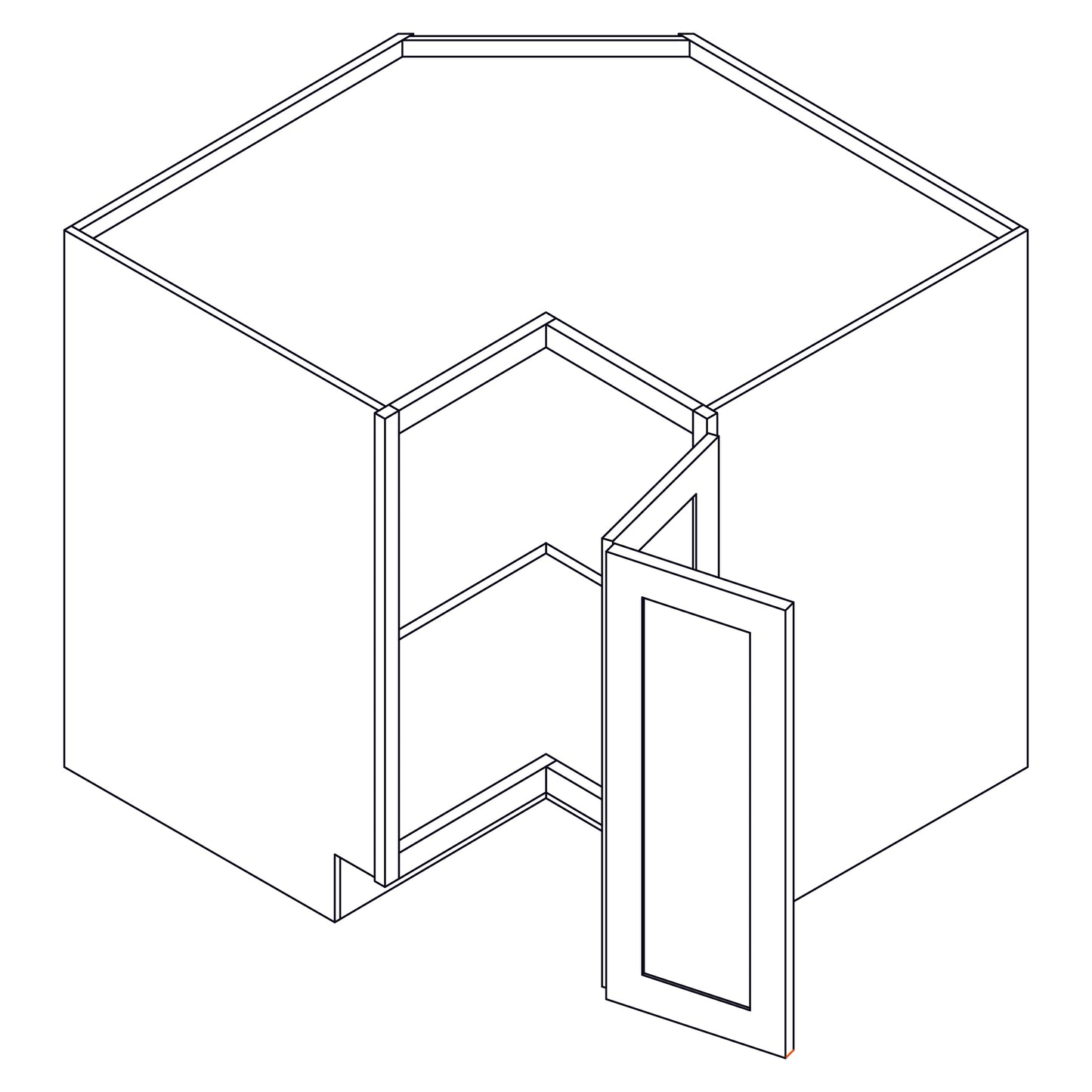 Base Cabinet - Easy Reach Corner - 36 inch - ER36