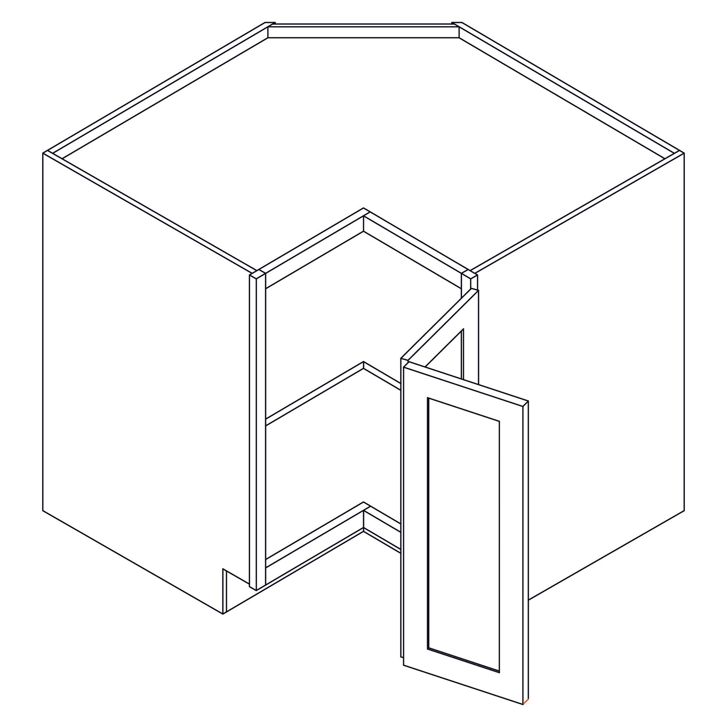 Base Cabinet - Easy Reach Corner - 36 inch - ER36 | SG