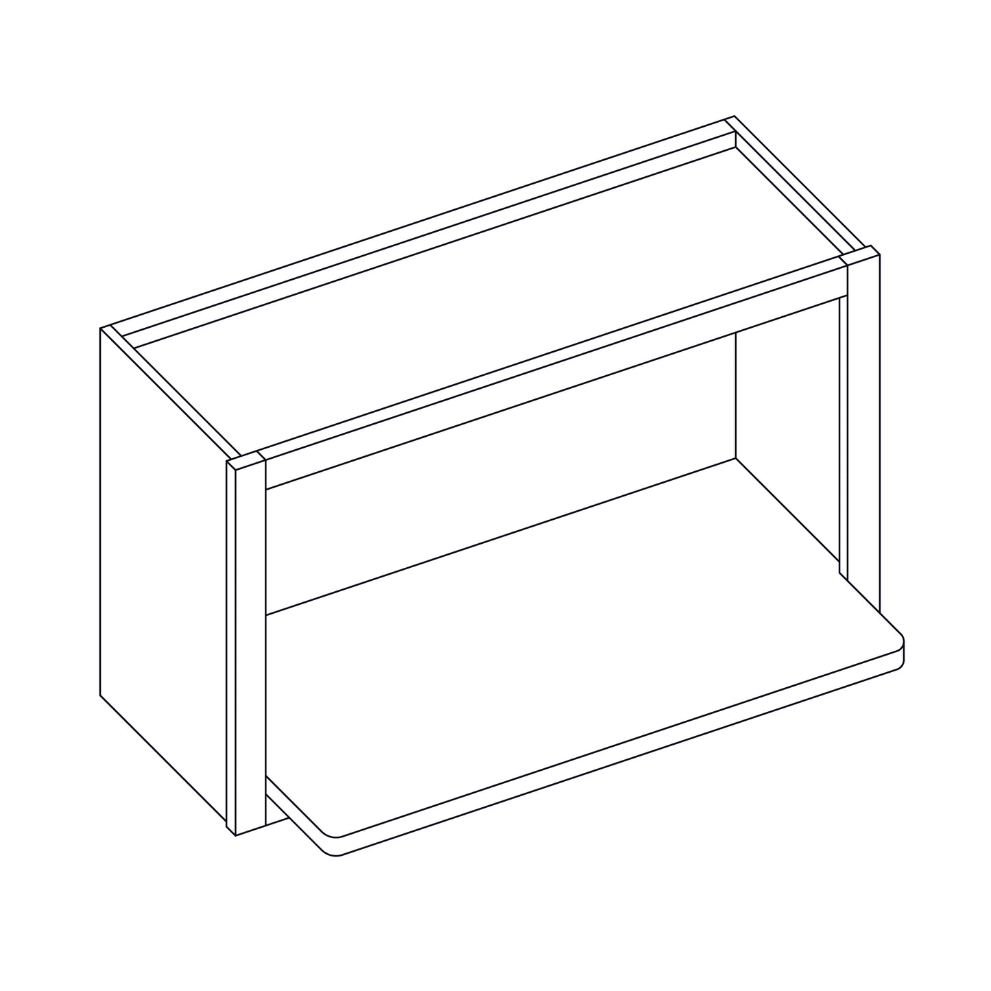 Microwave Wall Cabinet - 30x18 inch- MWC3018