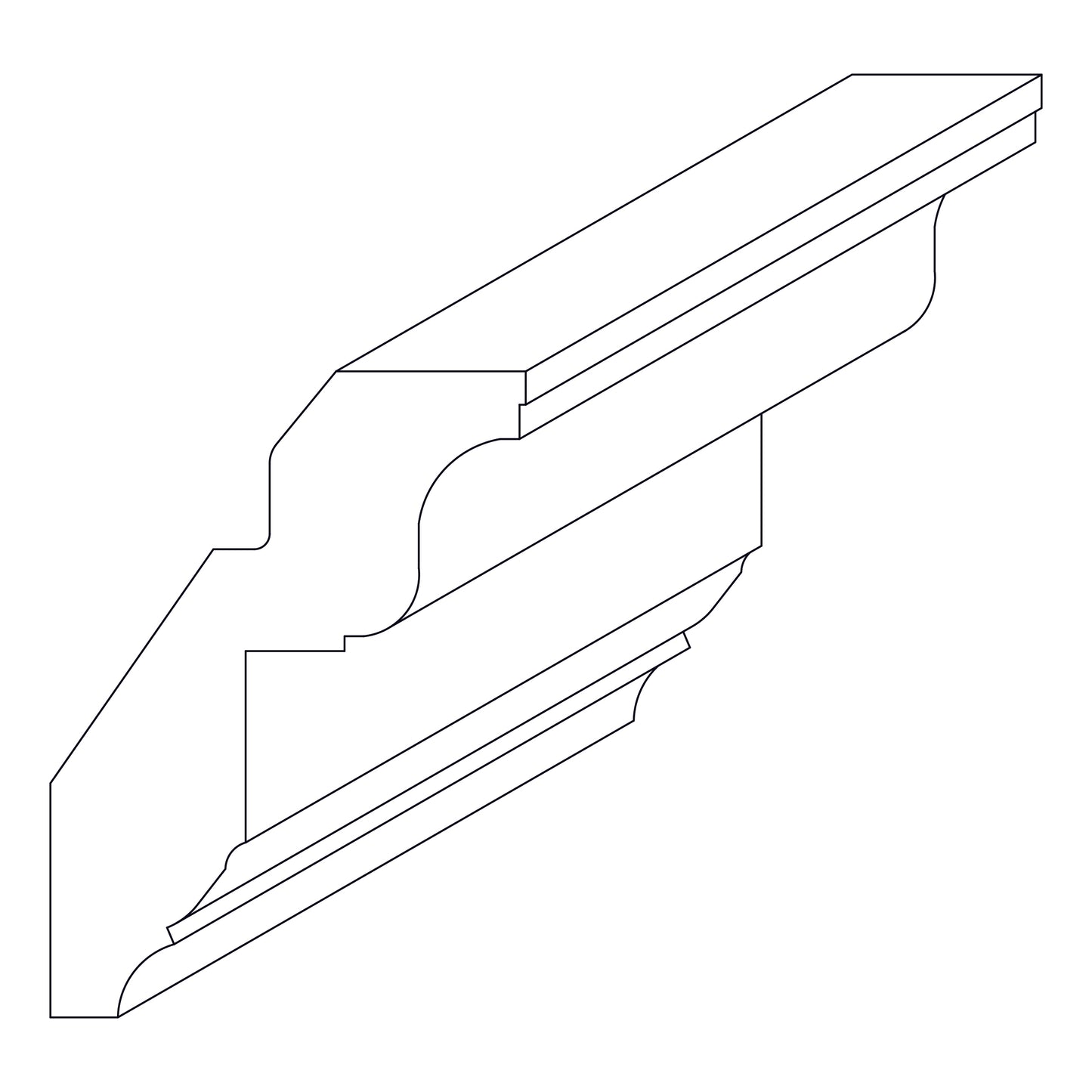 Royal Crown Molding - 96 inch - RCM8