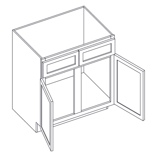 Base Cabinet - Sink Base with Center Stile - 42 inch - SB42