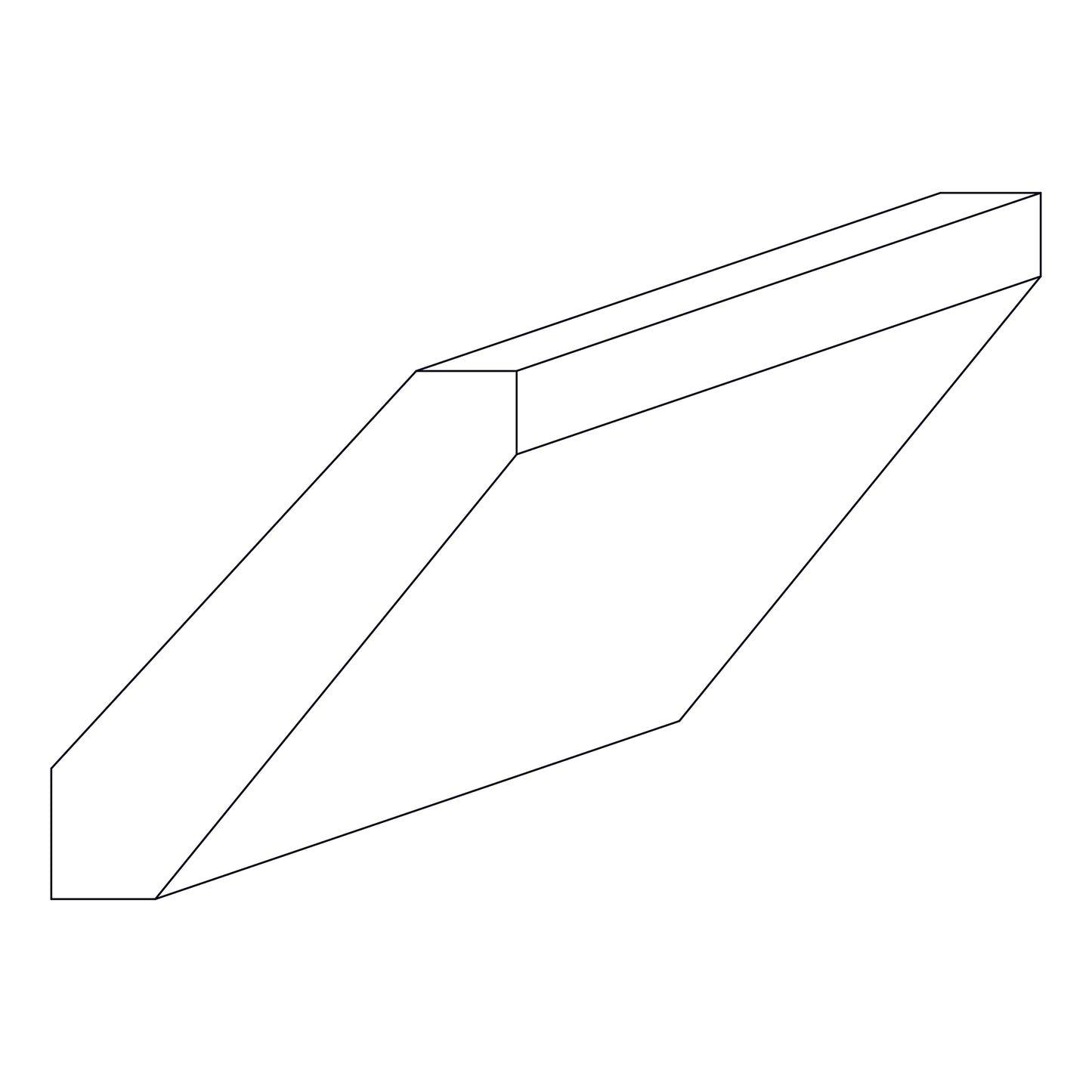 Shaker Crown Moulding - 96 inch - SCM8