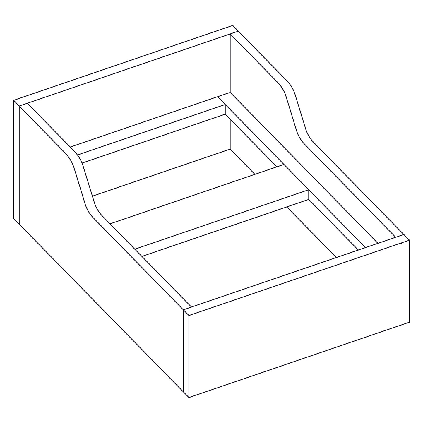 Trash Can Insert for B18 with two 35 QT Trash Cans - TCCK
