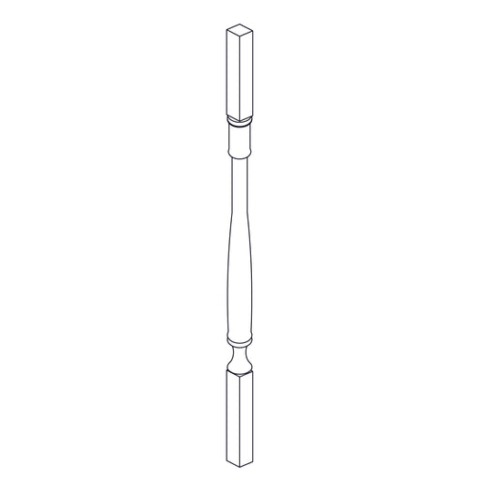 Turned Post - 3x35.5 inch - TPOSTP3