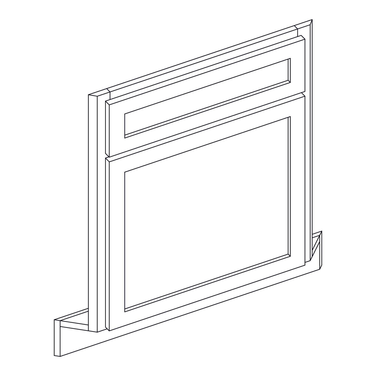 Corner Sink Front Assembly - 27 inch - CSF42 | SG