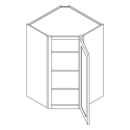 Wall Cabinet - Corner Wall Cabinet - 27x42 inch - CW2742