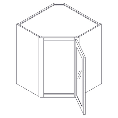 Wall Cabinet - Corner Wall Stacking Cabinets - 24x15 inch - CWS2415