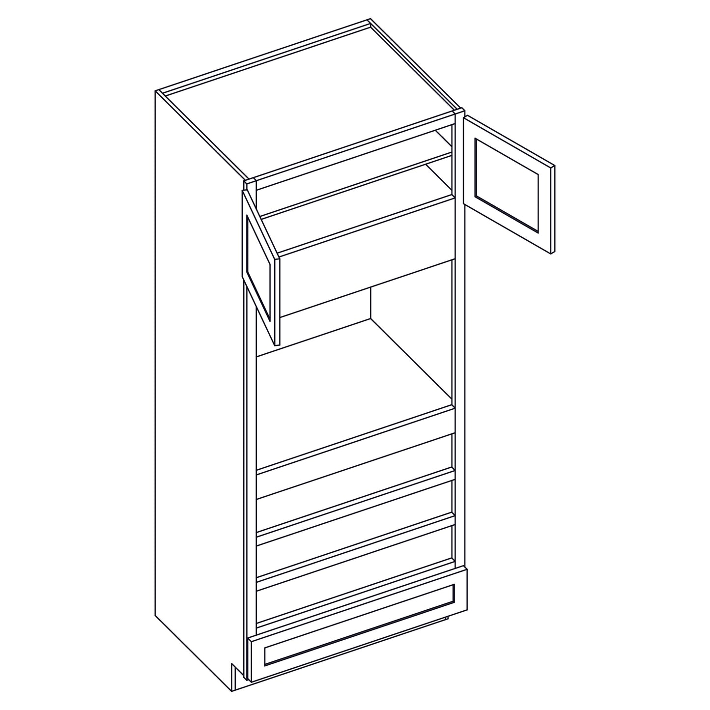 Oven Cabinet - 33x90 inch - OC3390