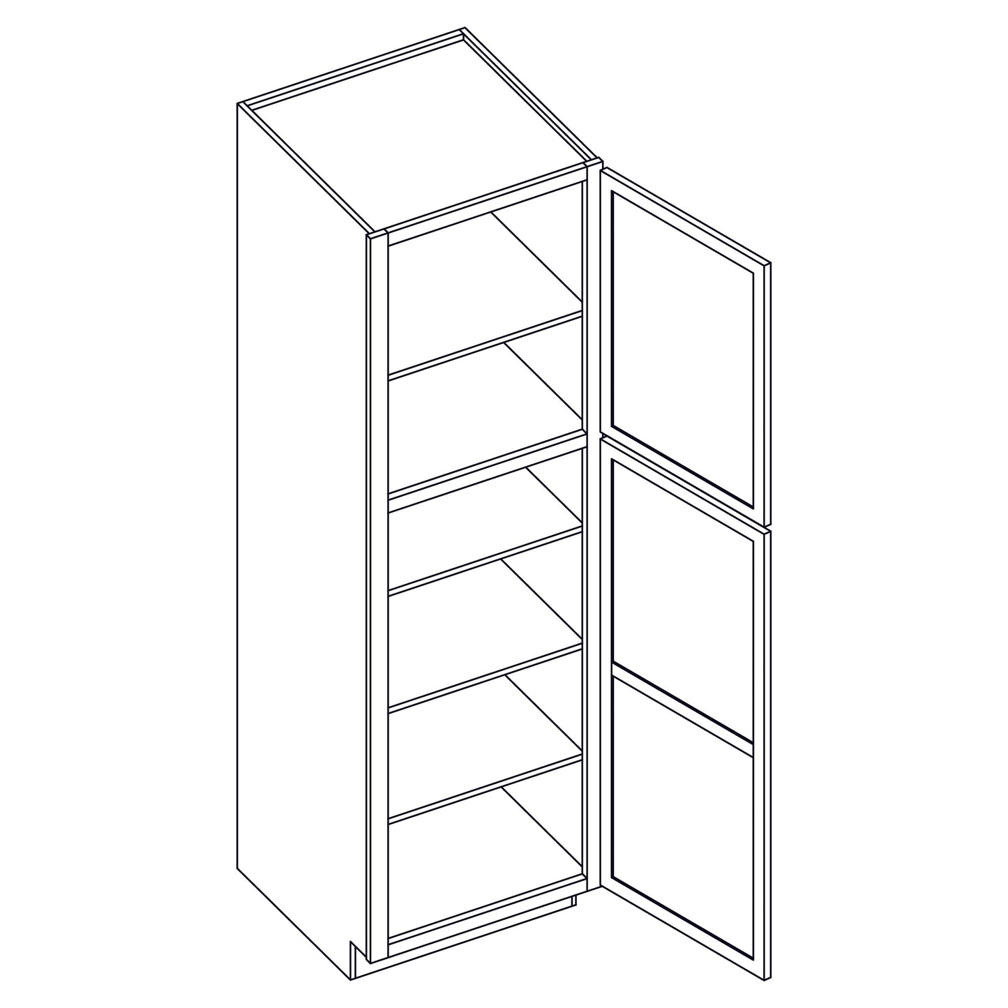 Pantry - Single Door - 18x84 inch - P1884 | SG
