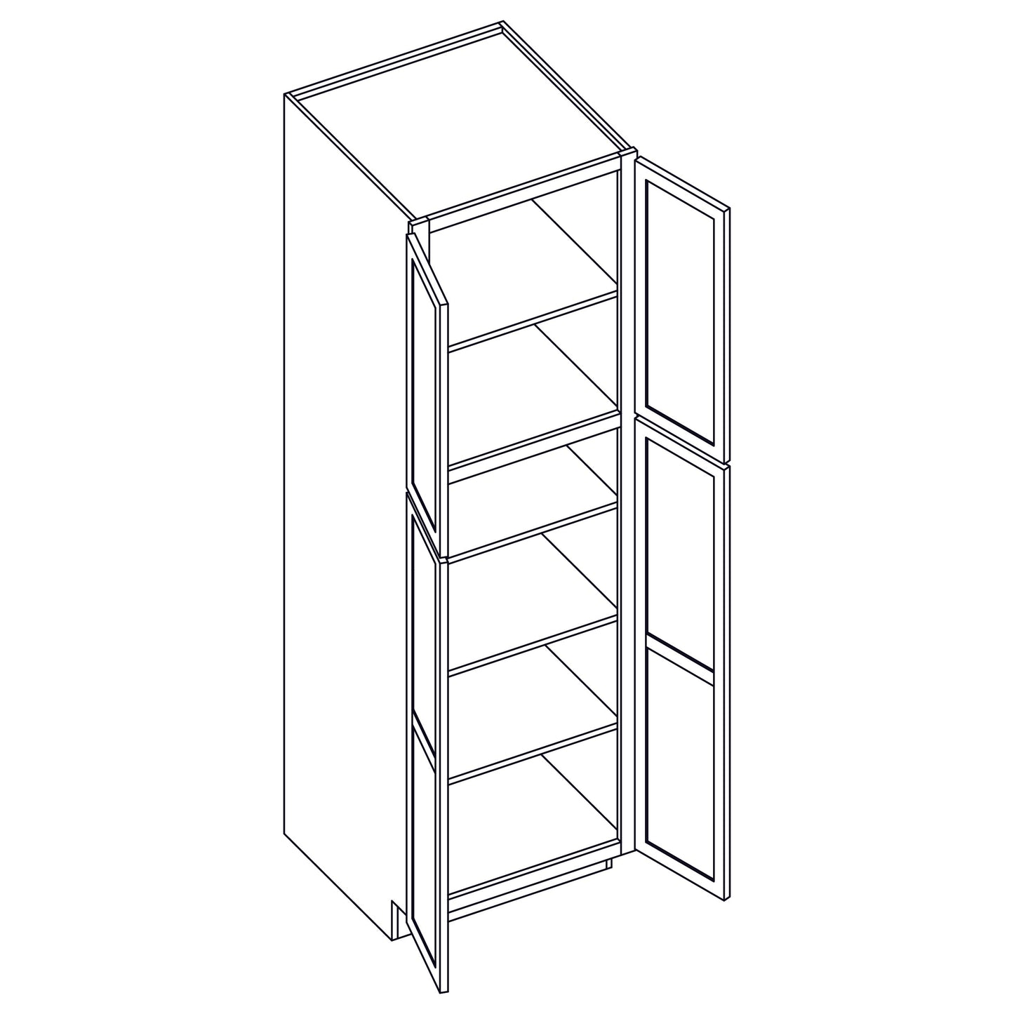 Pantry - Double Door - 24x96 inch - P2496 | SG