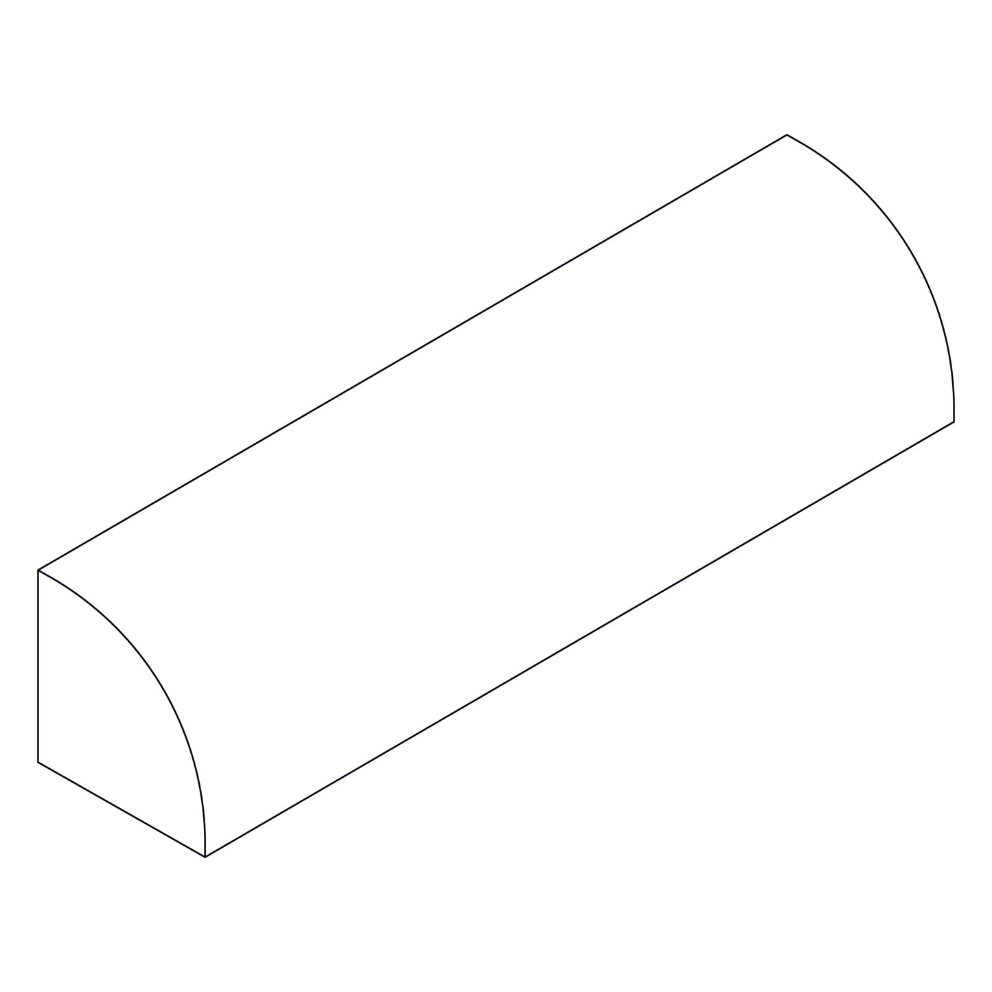 diagram of shoe molding profile