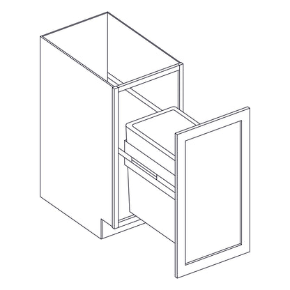 Base Cabinet - Trash Can Base - 18 inch - TRB18FH