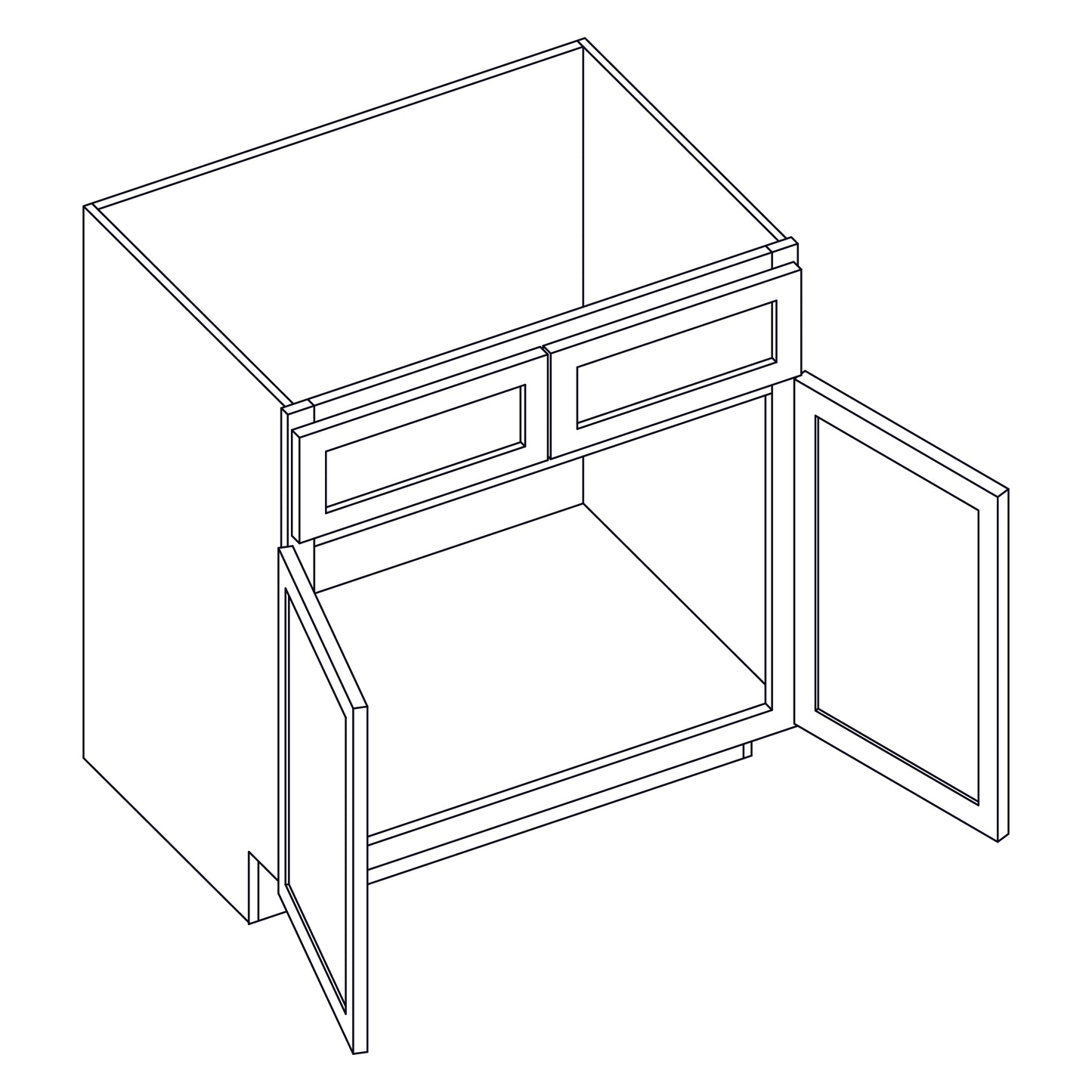 Vanity - Double Door - 27 inch - V27