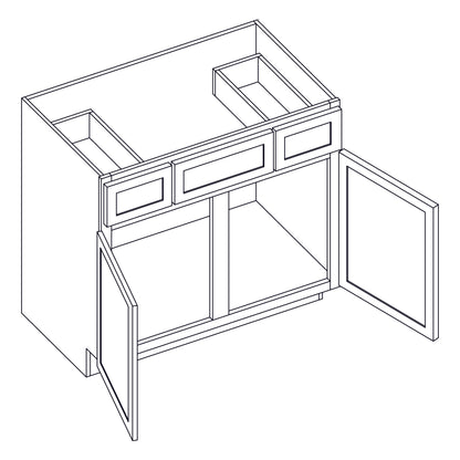 Vanity Sink Base - 36 inch  - VSB36