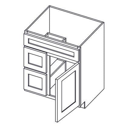 Vanity Combo Cabinet | Drawer Left | 30 inch  - VSBDL30