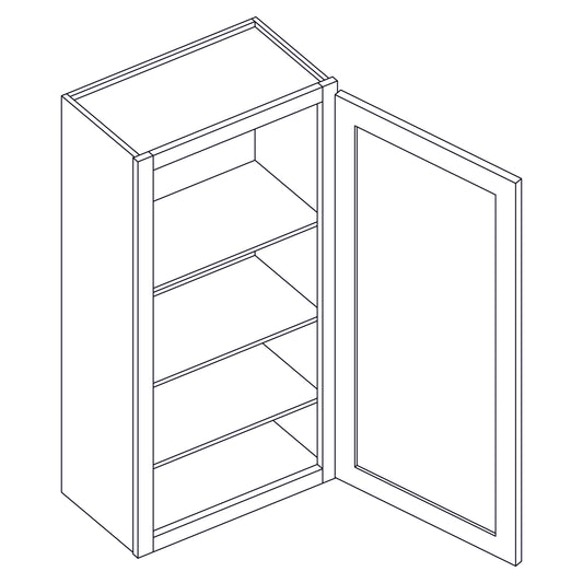 Wall Cabinet - Single Door - 12x42 inch- W1242