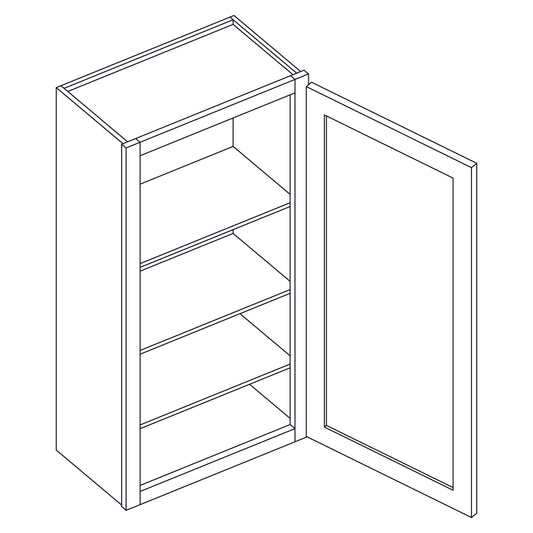 Wall Cabinet - Single Door - 12x42 inch- W1242 | SG