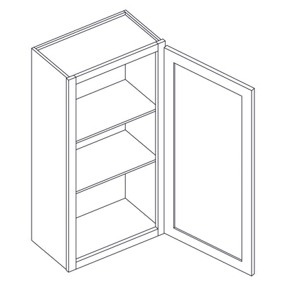 Wall Cabinet - Single Door - 15x30 inch - W1530