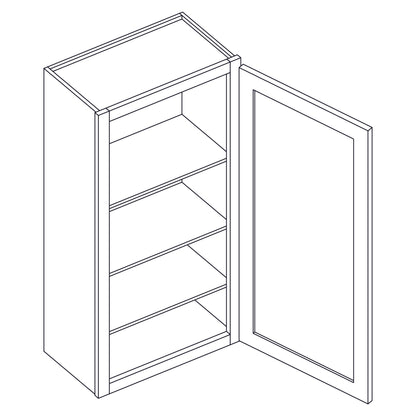 Wall Cabinet - Single Door - 21x42 inch - W2142 | SG