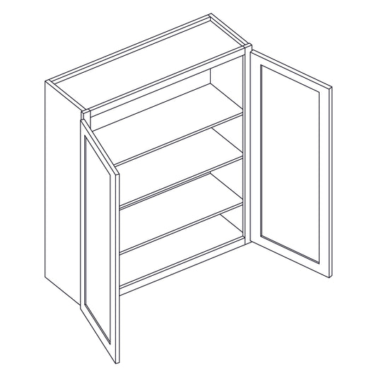 Wall Cabinet - Double Door - 27x42 inch  - W2742 | SG
