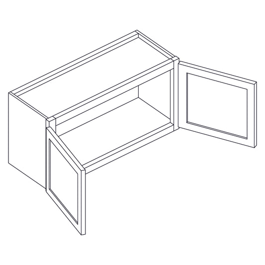 Wall Cabinet - Double Door - 30x15 inch - W3015