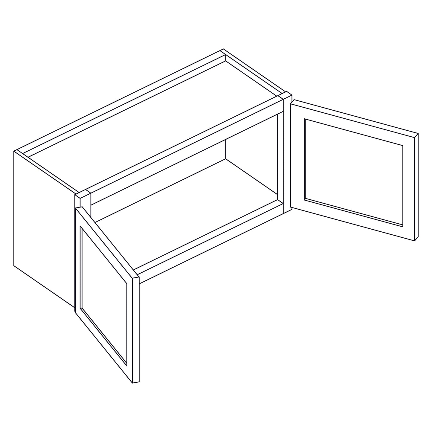 Wall Cabinet - Double Door - 36x18 inch - W3618