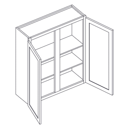 Wall Cabinet - Double Door with Center Stile - 42x30 inch - W4230